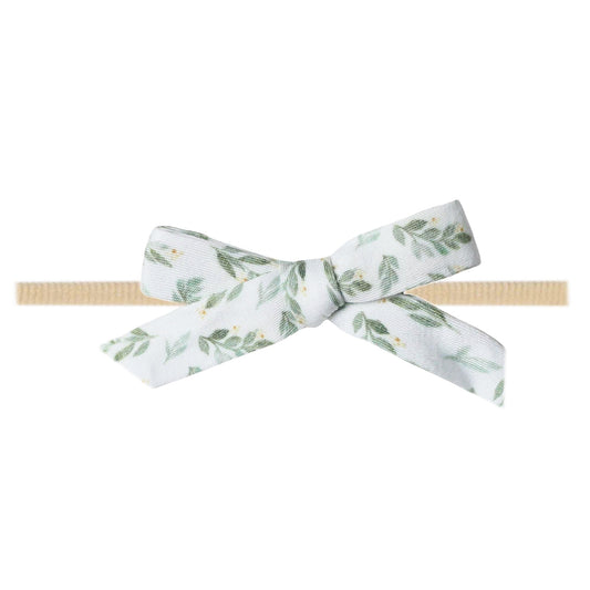 Ribbon Baby Bow - Fern