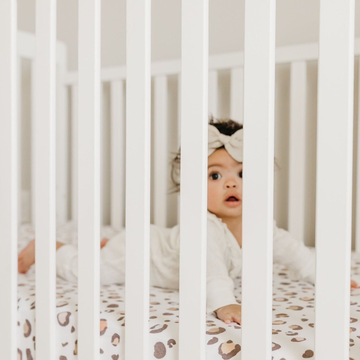 Premium Knit Fitted Crib Sheet - Millie