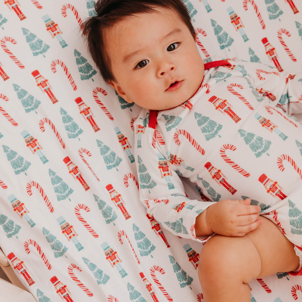 Premium Knit Fitted Crib Sheet - Nicholas
