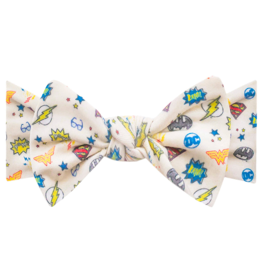 Knit Headband Bow - Justice League