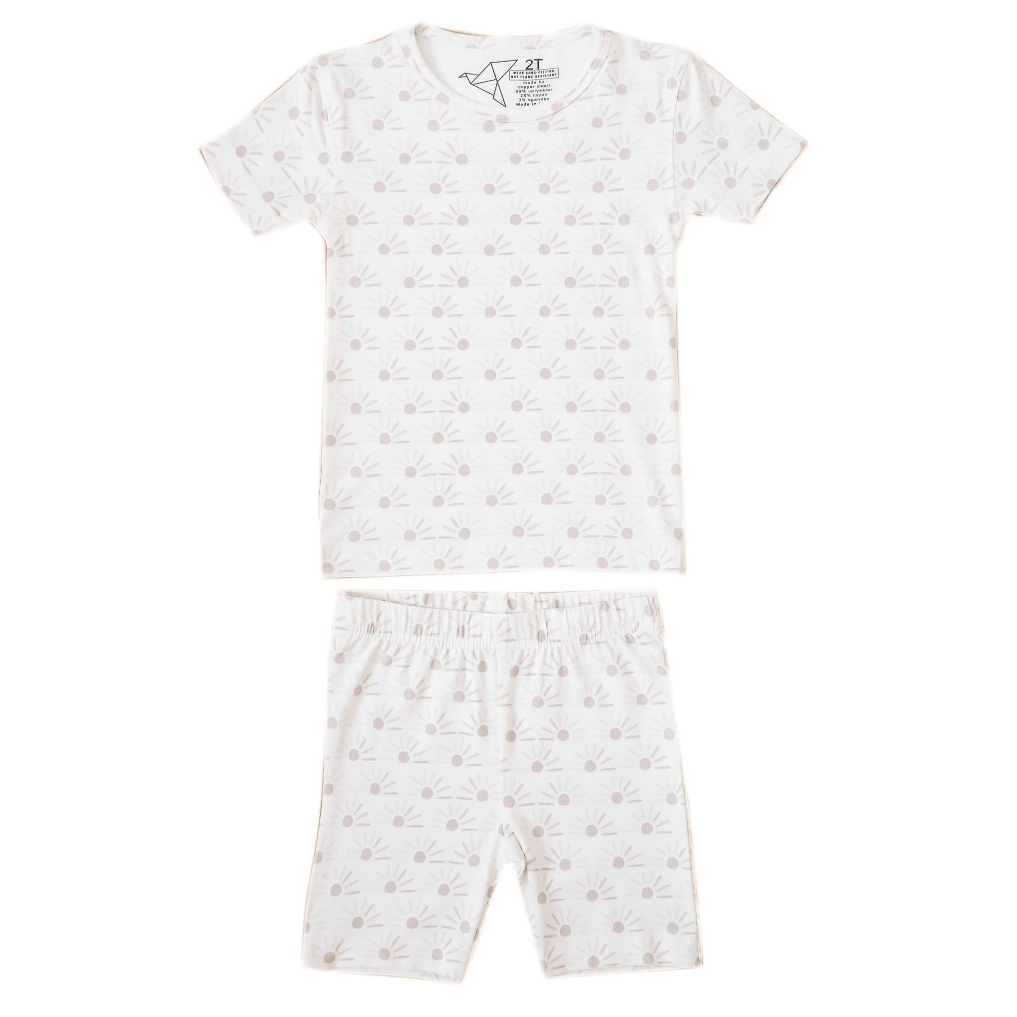 2pc Short Sleeve Pajama Set - Shine
