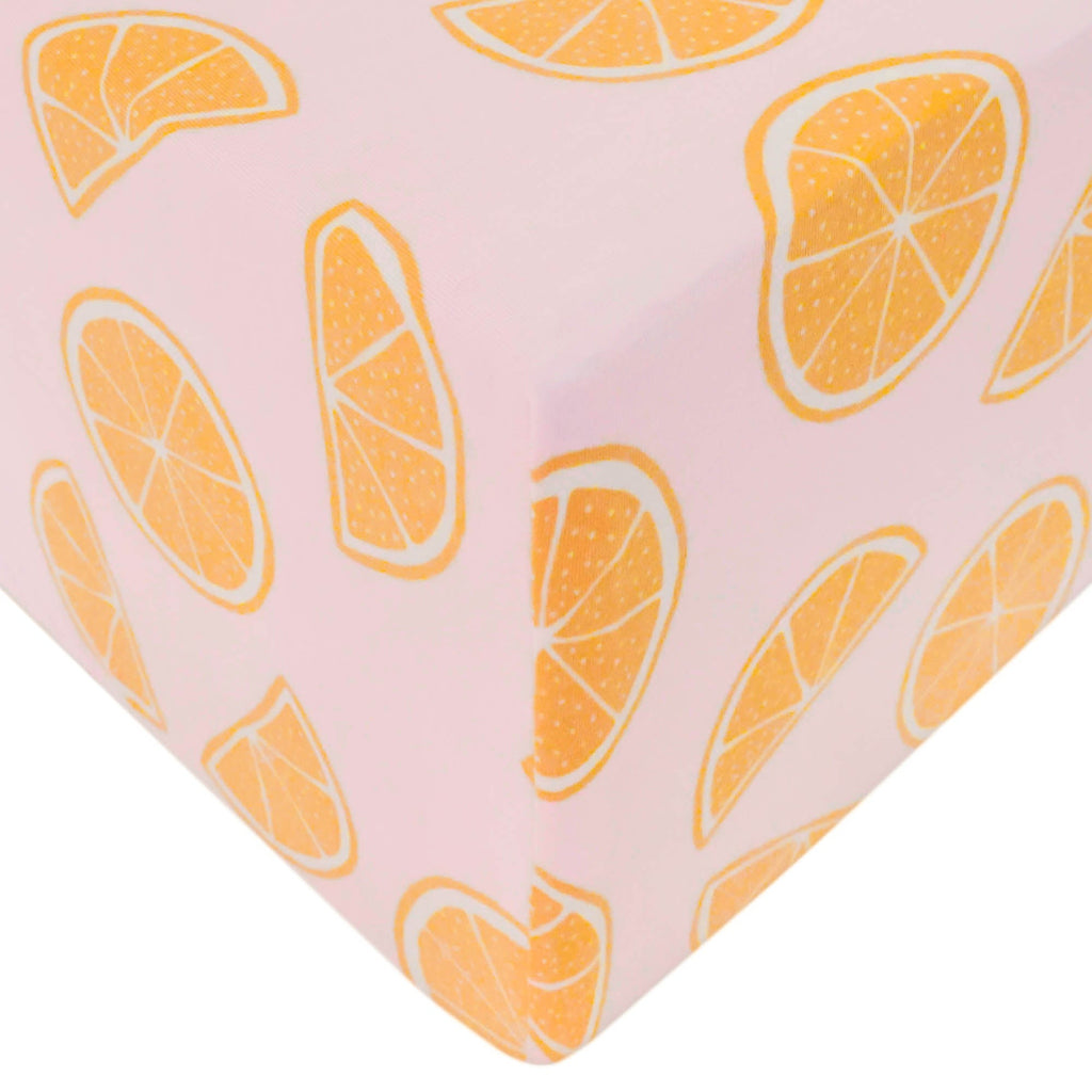 Premium Knit Fitted Crib Sheet - Cutie