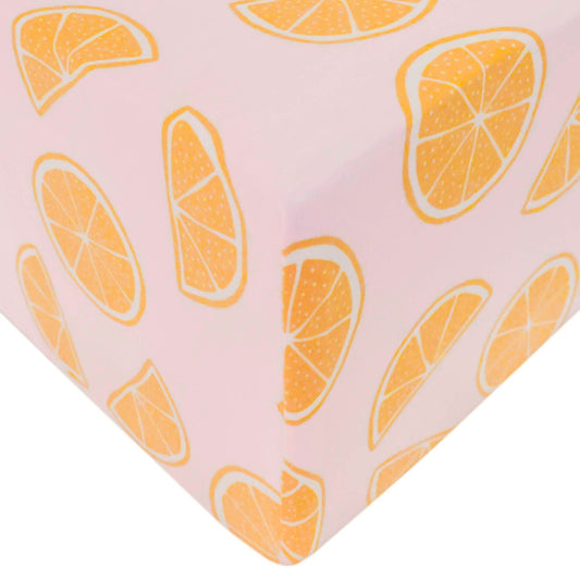 Premium Knit Fitted Crib Sheet - Cutie
