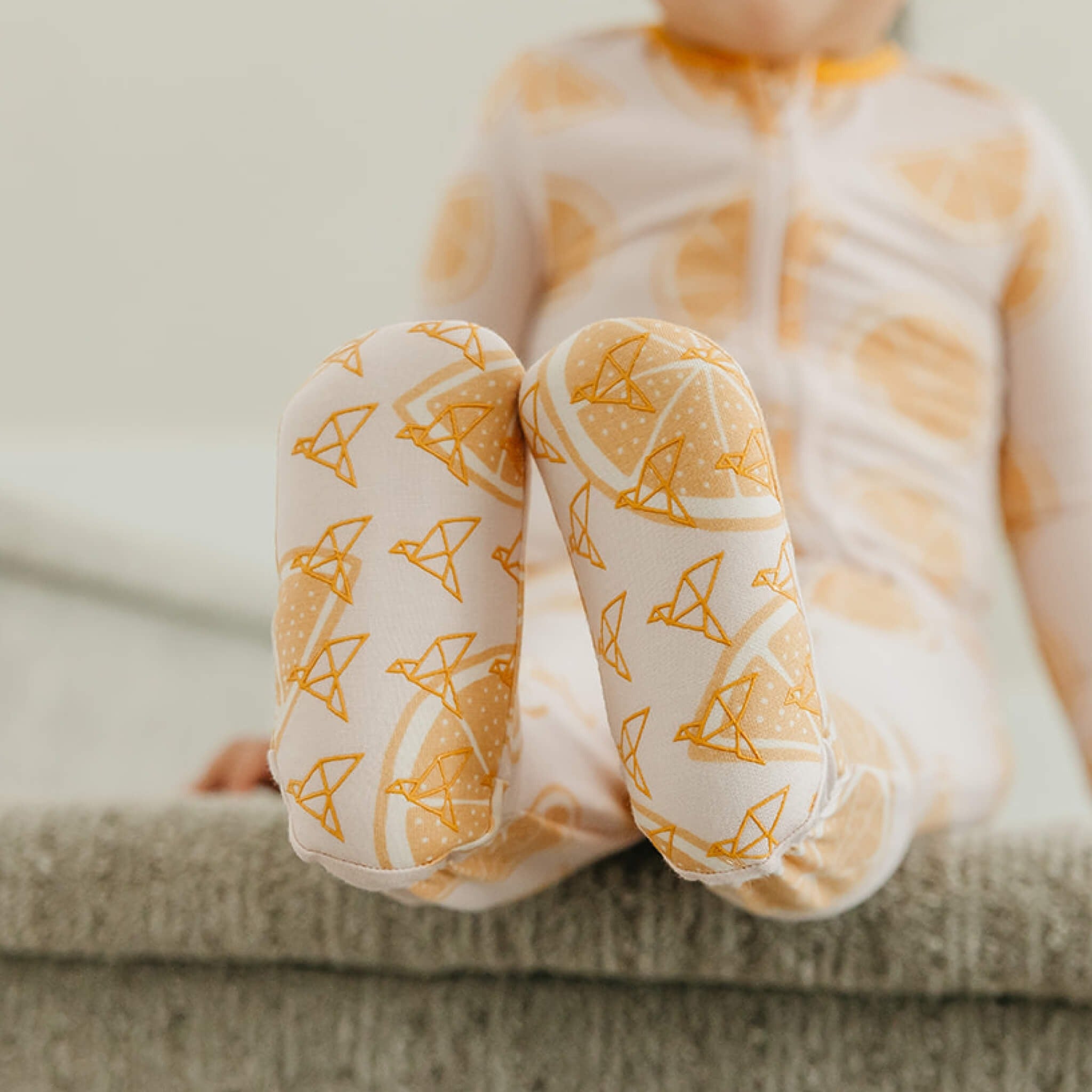 Zip-Up Footie Pajama - Cutie