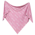 Personalized Baby Name Swaddle Blanket - Carnation