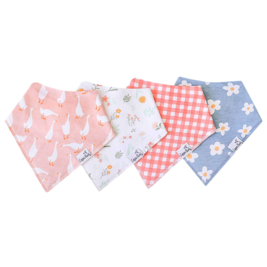 4 Pack Baby Bandana Bibs - Goosie