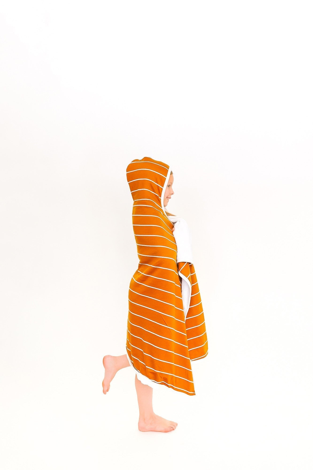 Premium Big Kid Hooded Towel - Camel