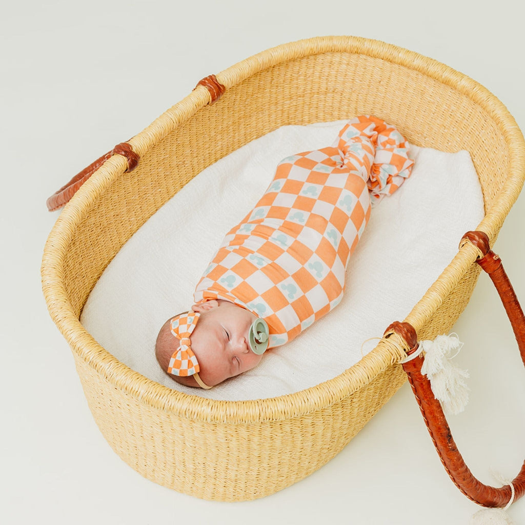Bowtie Baby Bow - Mickey Mouse Check