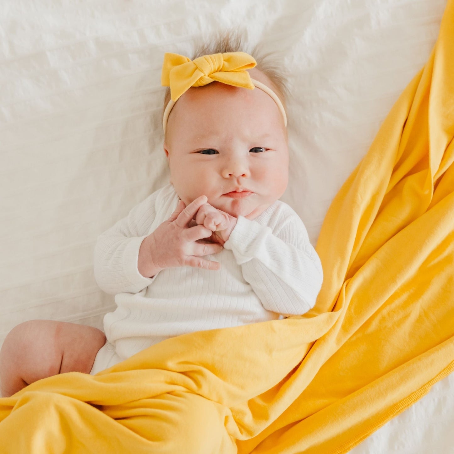 Classic Baby Bow - Banana