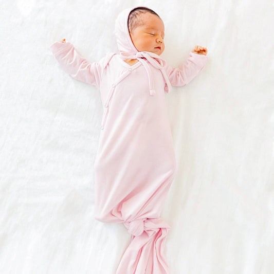 Newborn Knotted Gown - Blossom