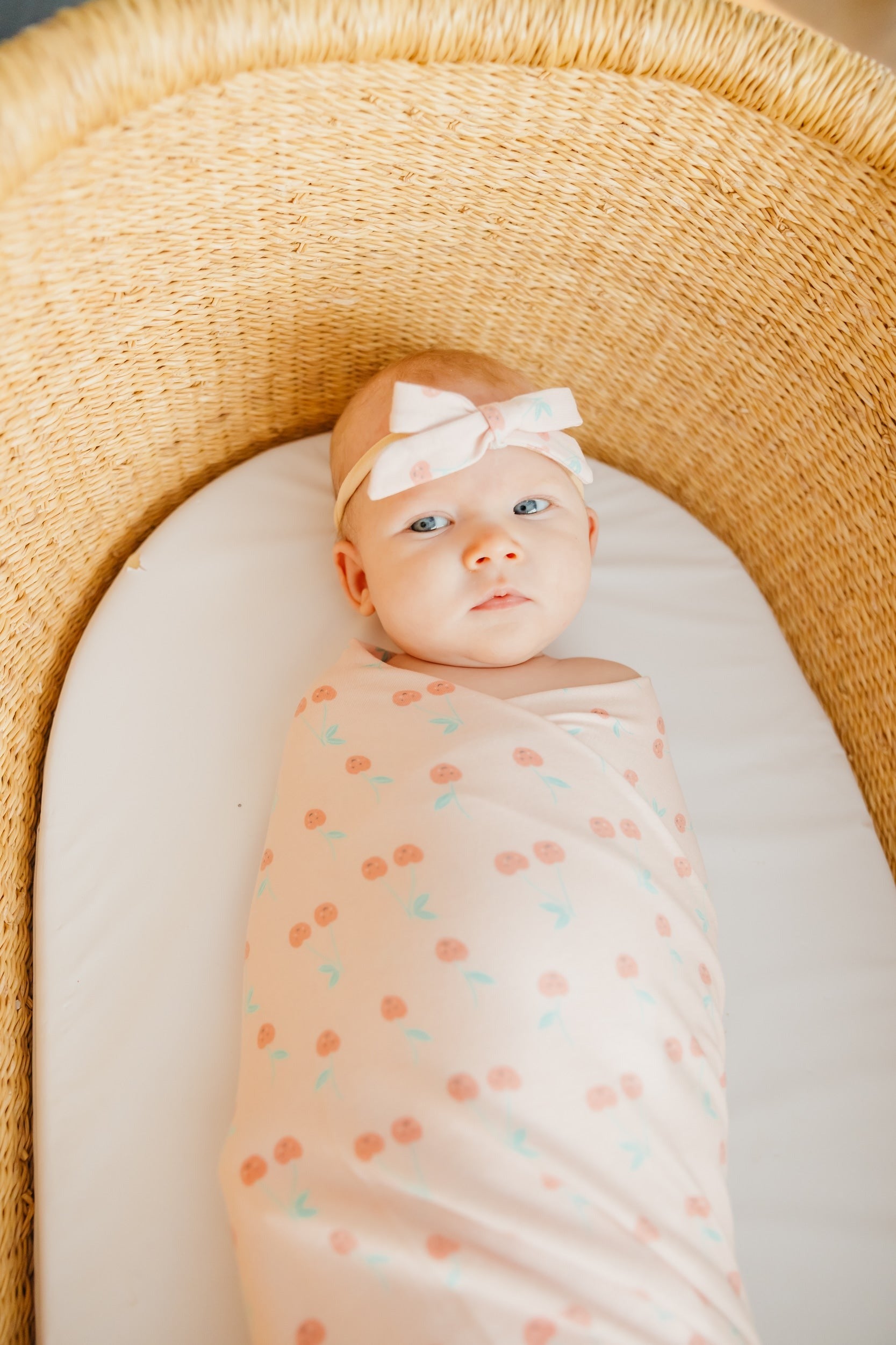 Ribbon Baby Bow - Cheery