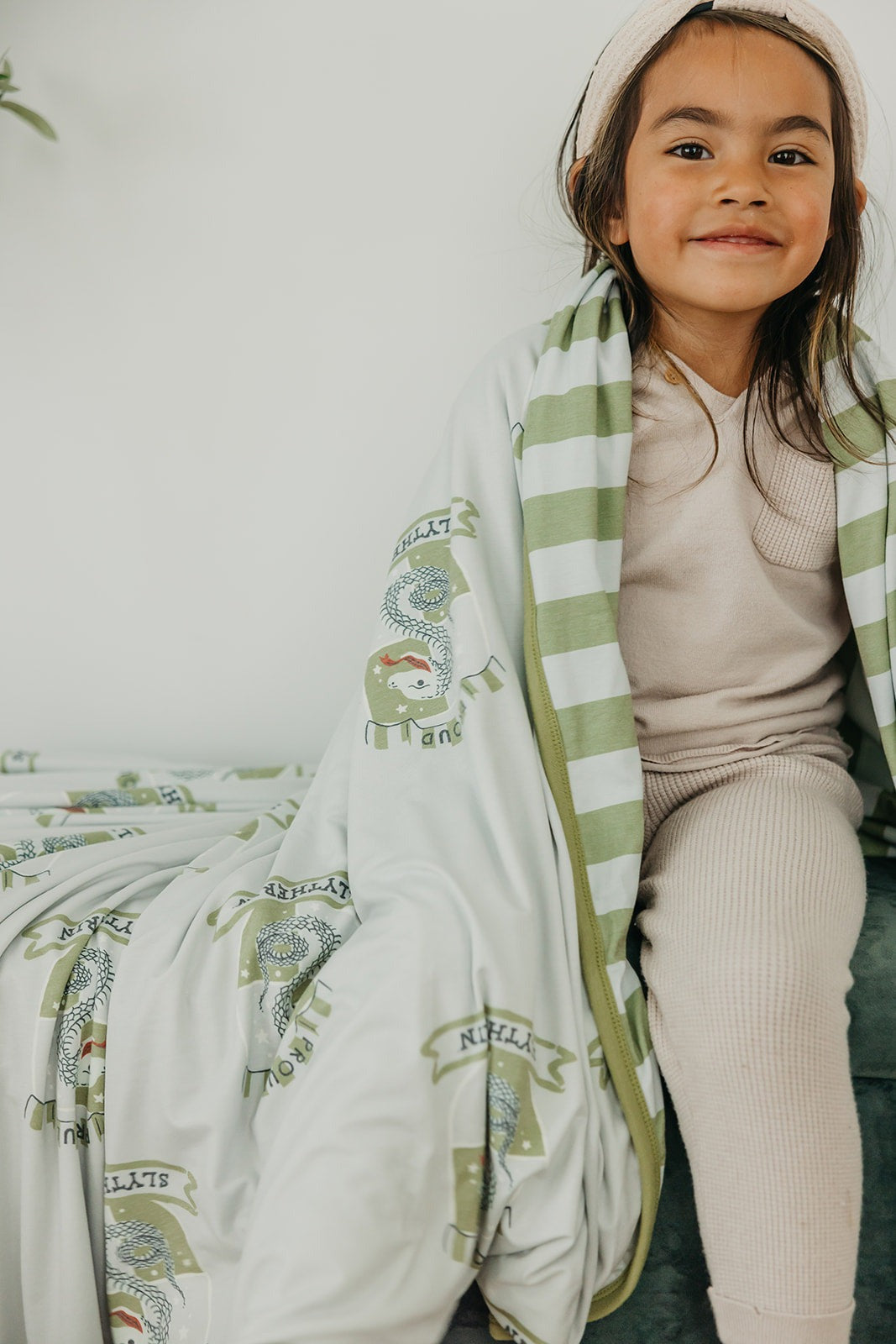 Three-Layer Jumbo Quilt - Slytherin