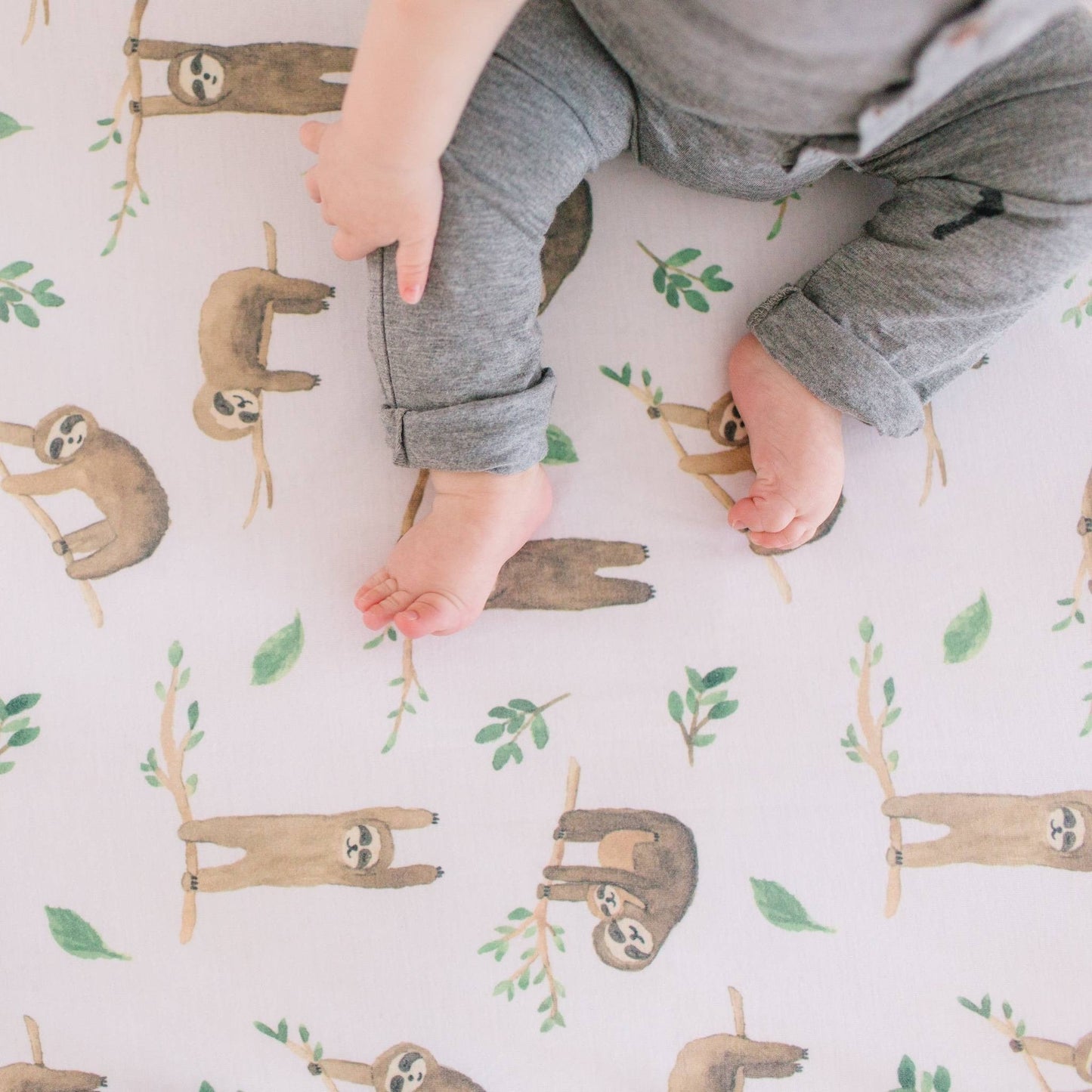 Premium Knit Fitted Crib Sheet - Noah