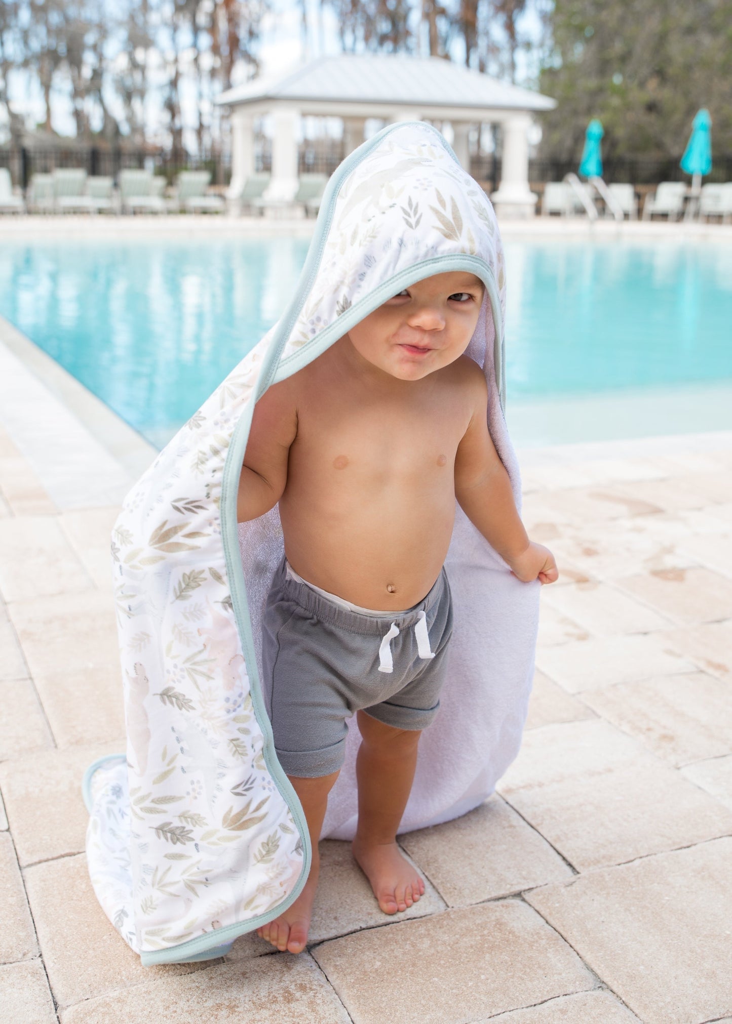 Premium Baby Knit Hooded Towel - Rex