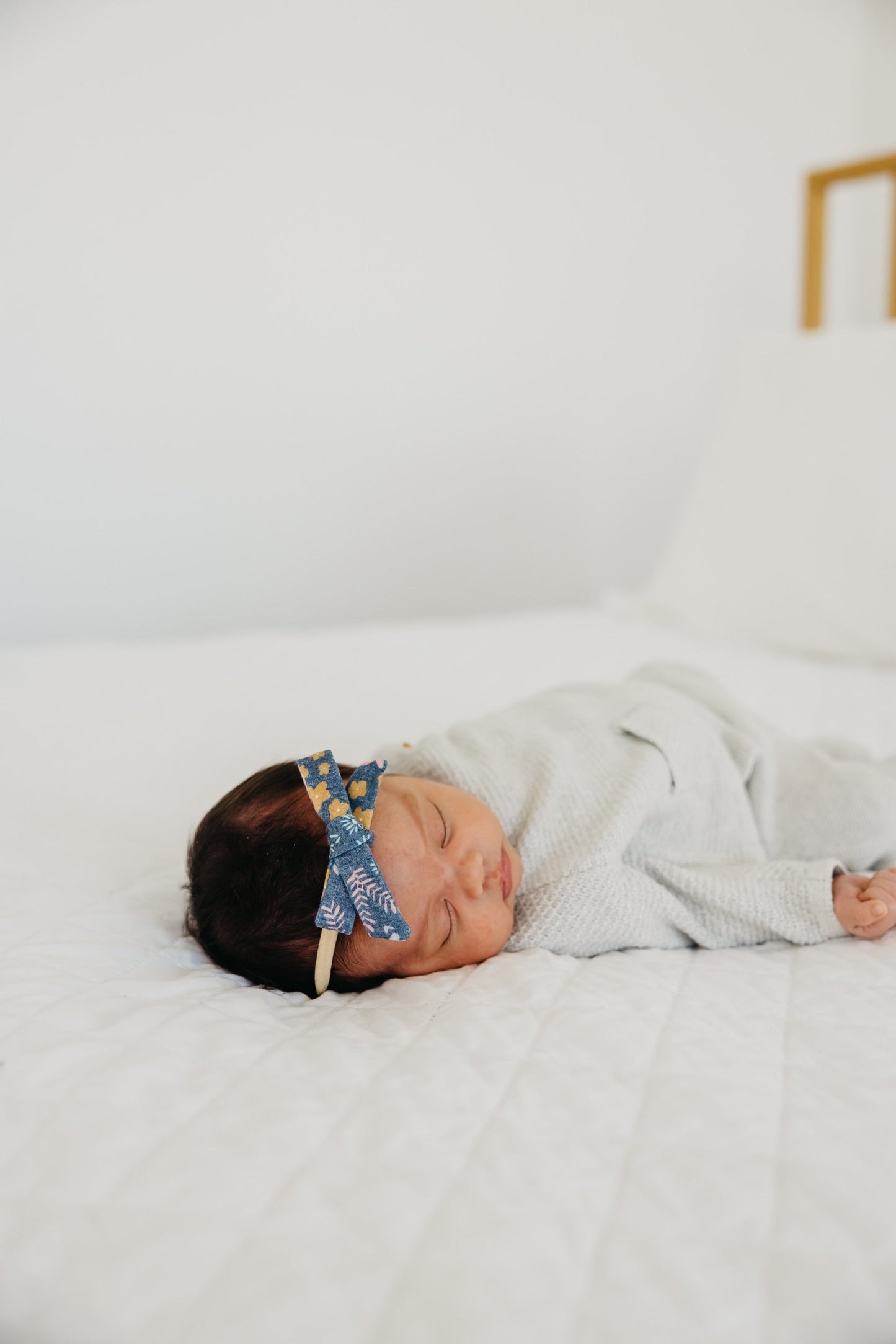 Ribbon Baby Bow - Meadow