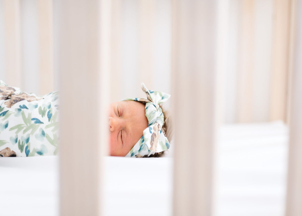Knit Headband Bow - Bear