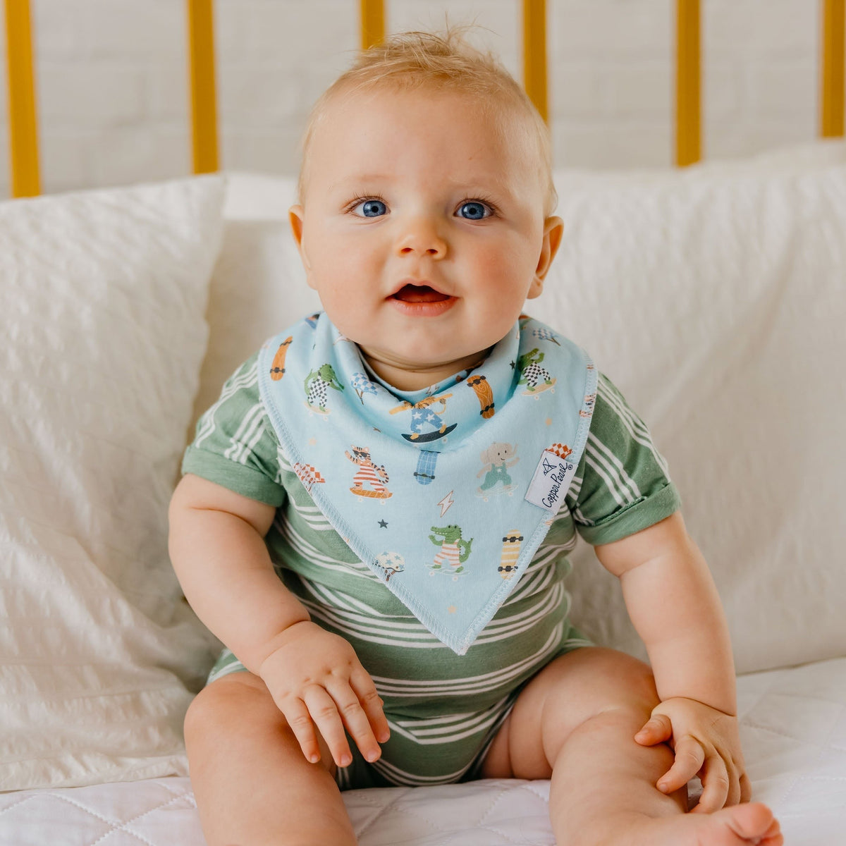 4 Pack Baby Bandana Bibs - Speedster