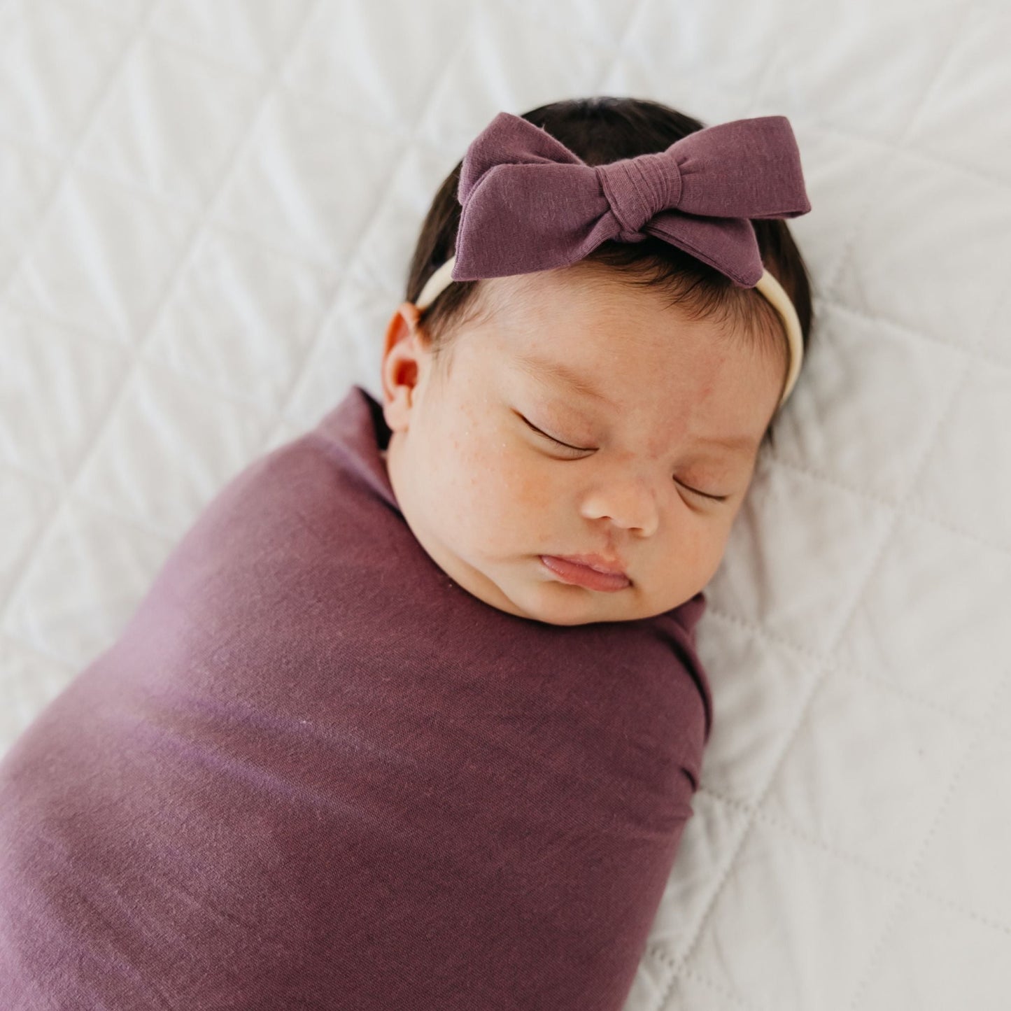 Classic Baby Bow - Plum