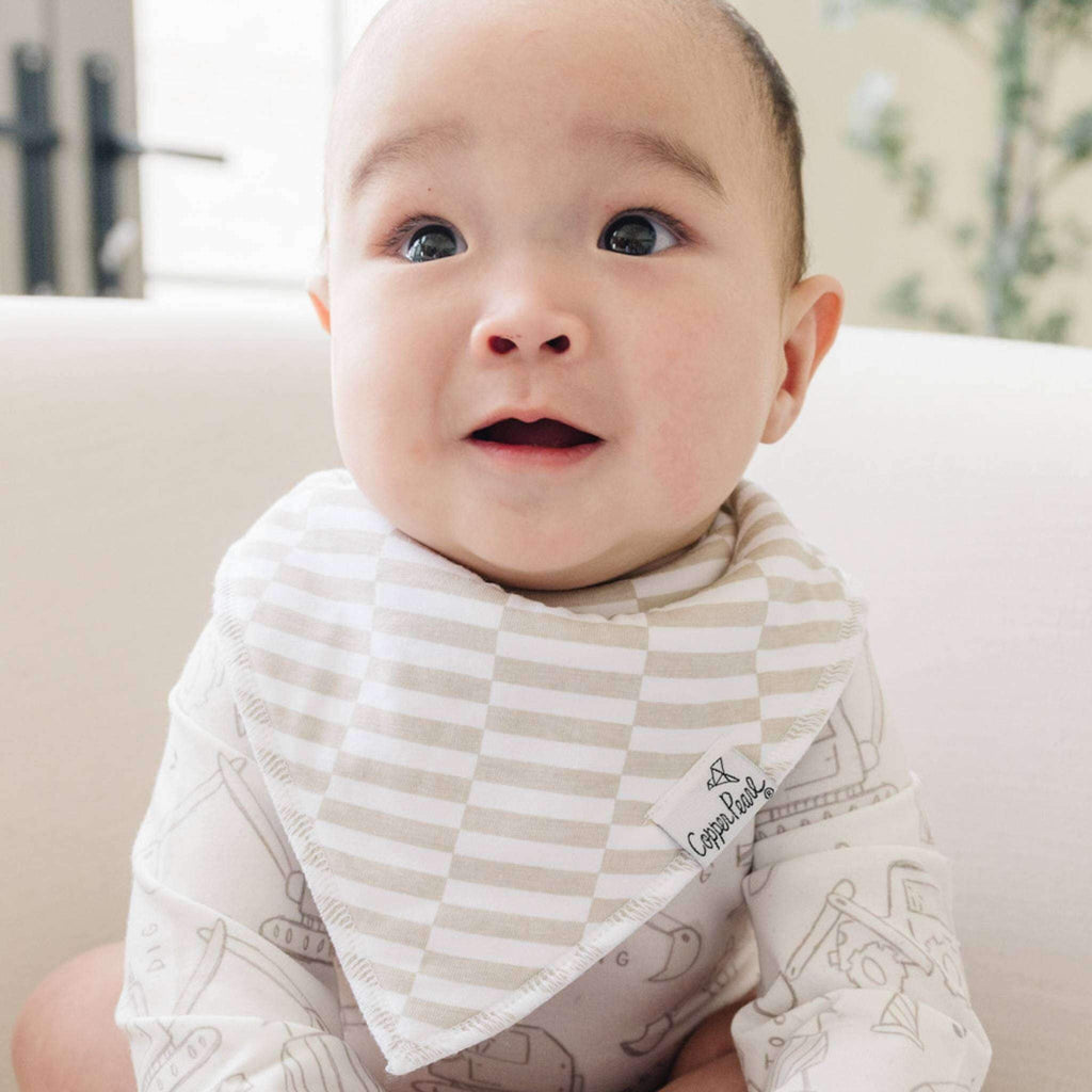4 Pack Baby Bandana Bibs - Gage