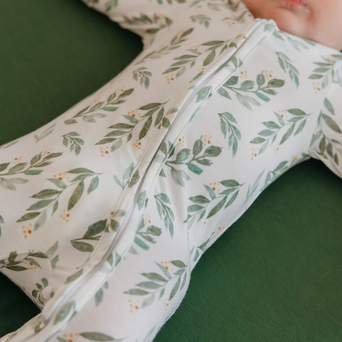 Zip-Up Footie Pajama - Fern