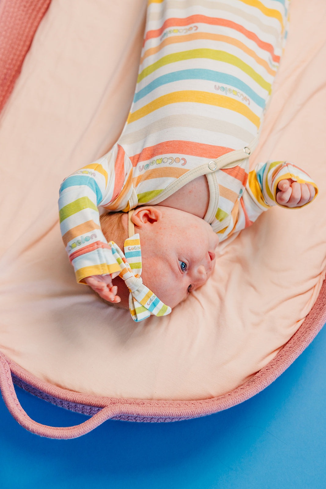 Ribbon Baby Bow - CoComelon Stripe