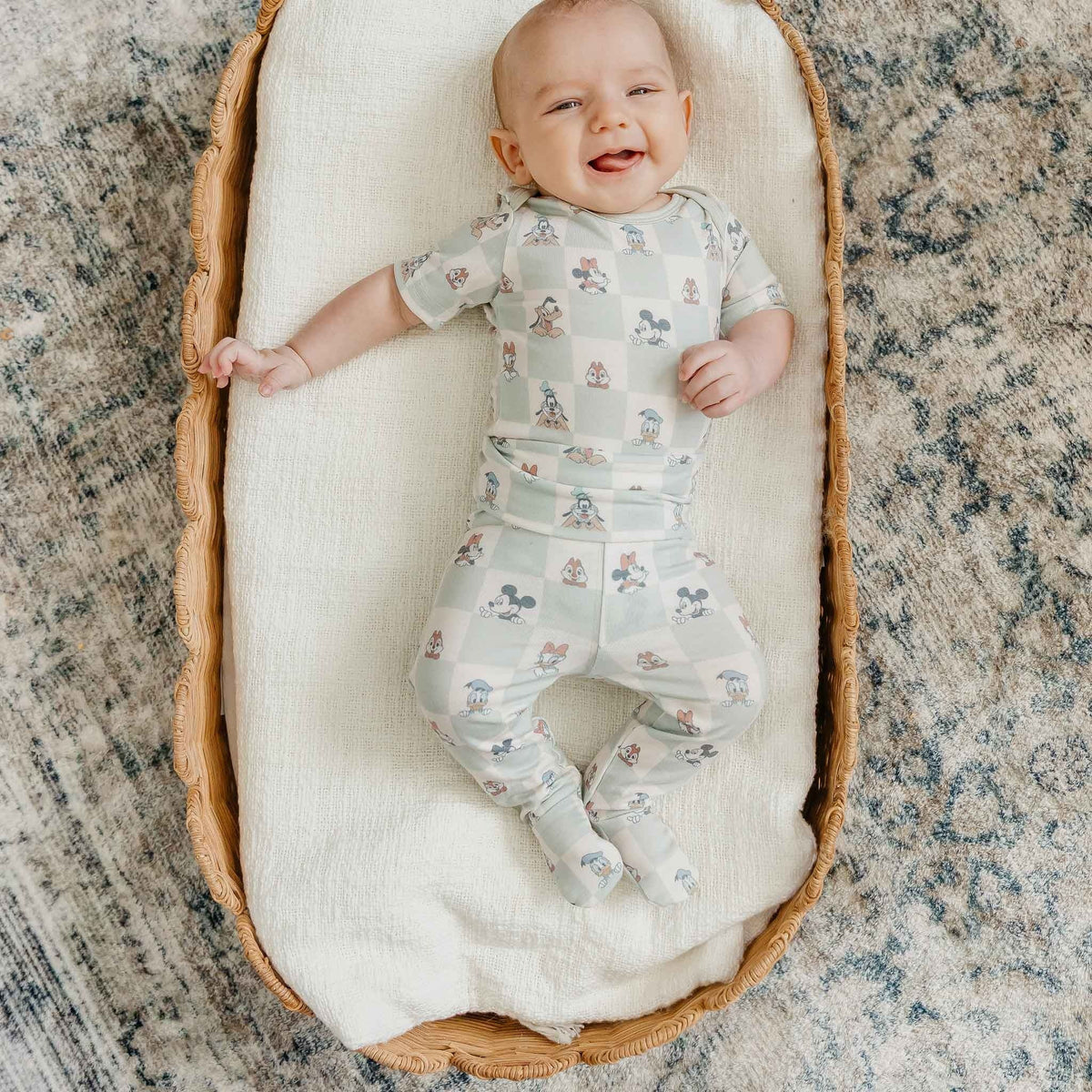 Footed Baby Pants - Mickey Mouse and Friends