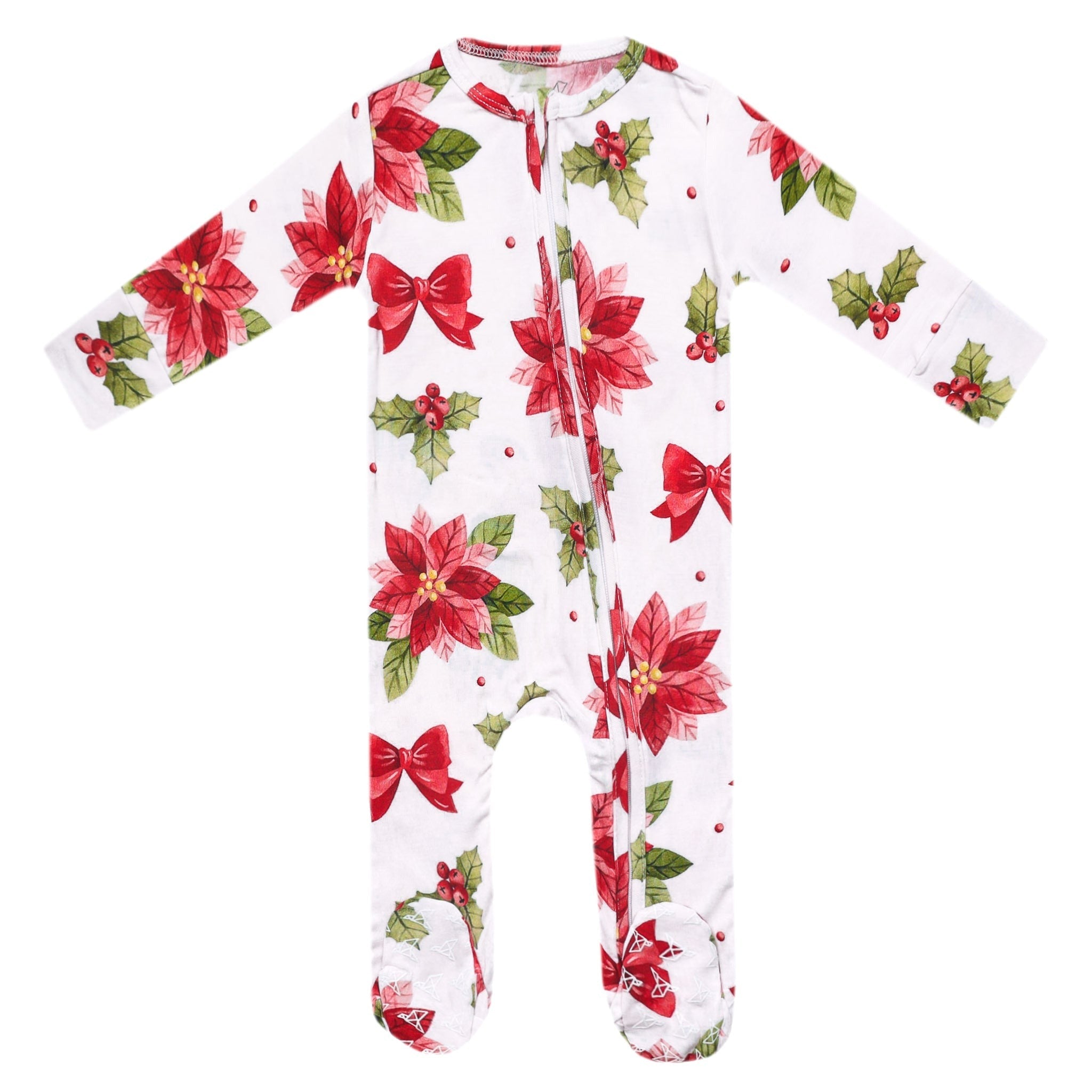 Bamboo Zip-Up Footie Pajama - Holly Anne
