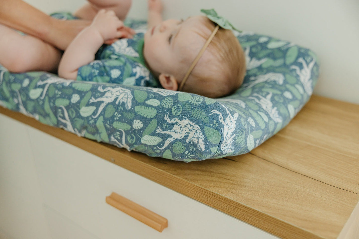 Premium Knit Diaper Changing Pad Cover - Jurassic Park