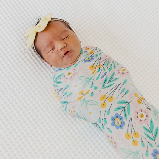 Knit Swaddle Blanket - Clara