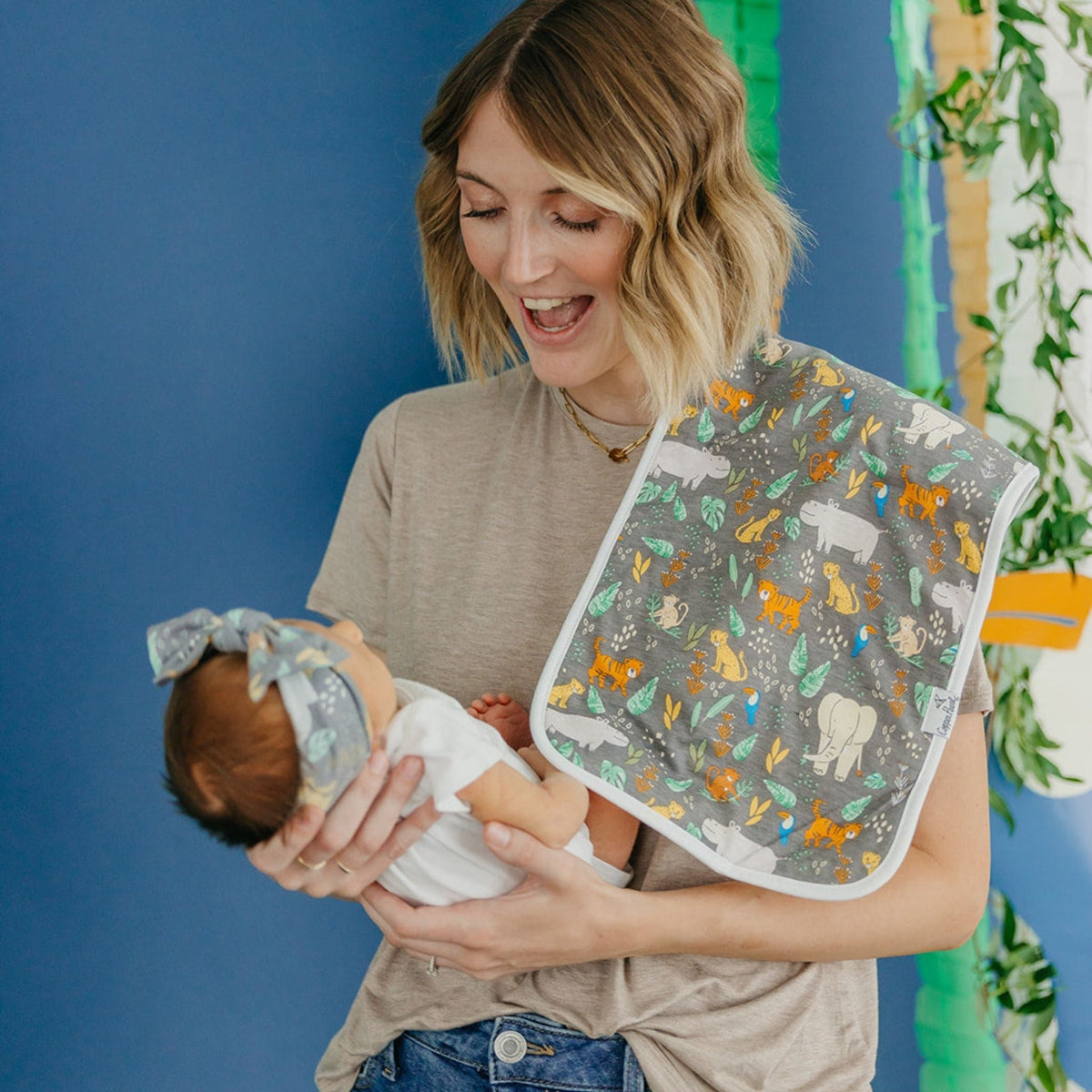 3 Pack Premium Burp Cloths - Bengal