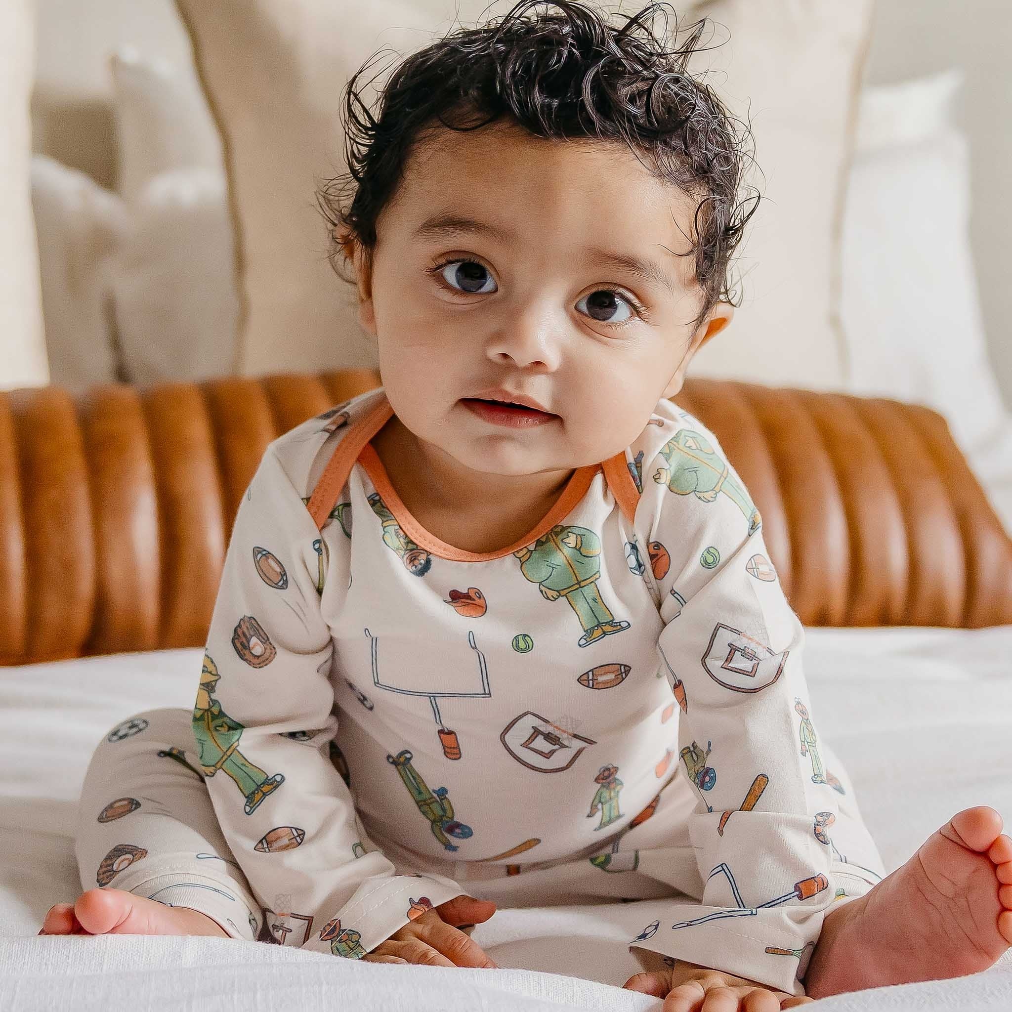 Long Sleeve Bodysuit - Sesame Street Varsity Friends