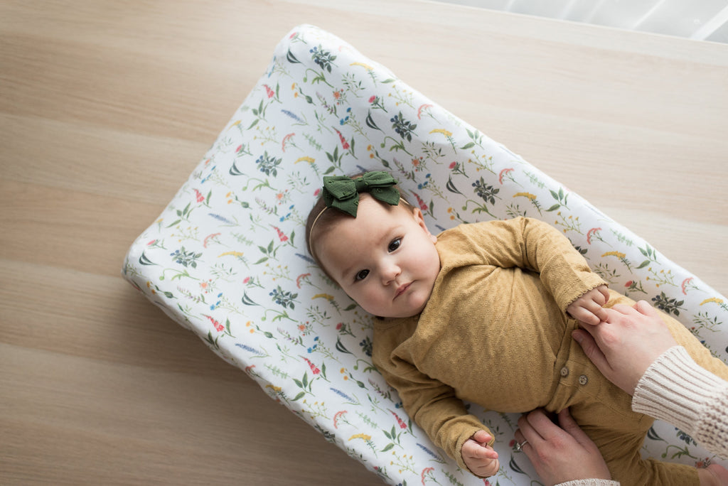 Premium Knit Diaper Changing Pad Cover - Aspen