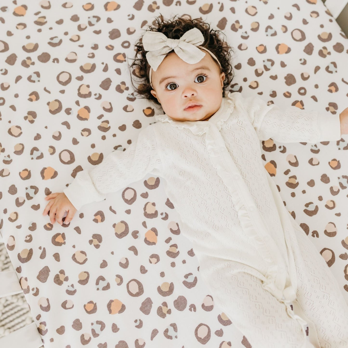 Premium Knit Fitted Crib Sheet - Millie