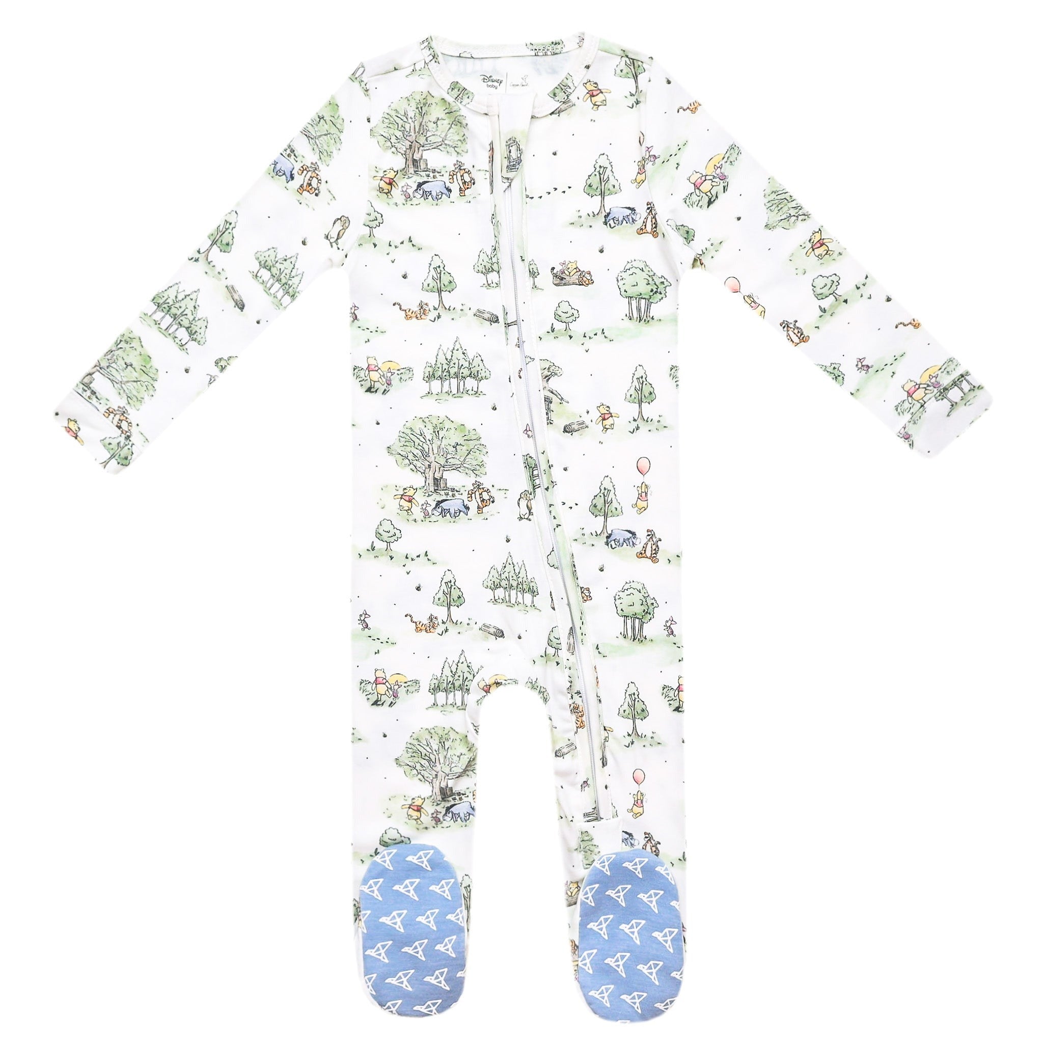 Zip-Up Footie Pajama - Hundred Acre Wood