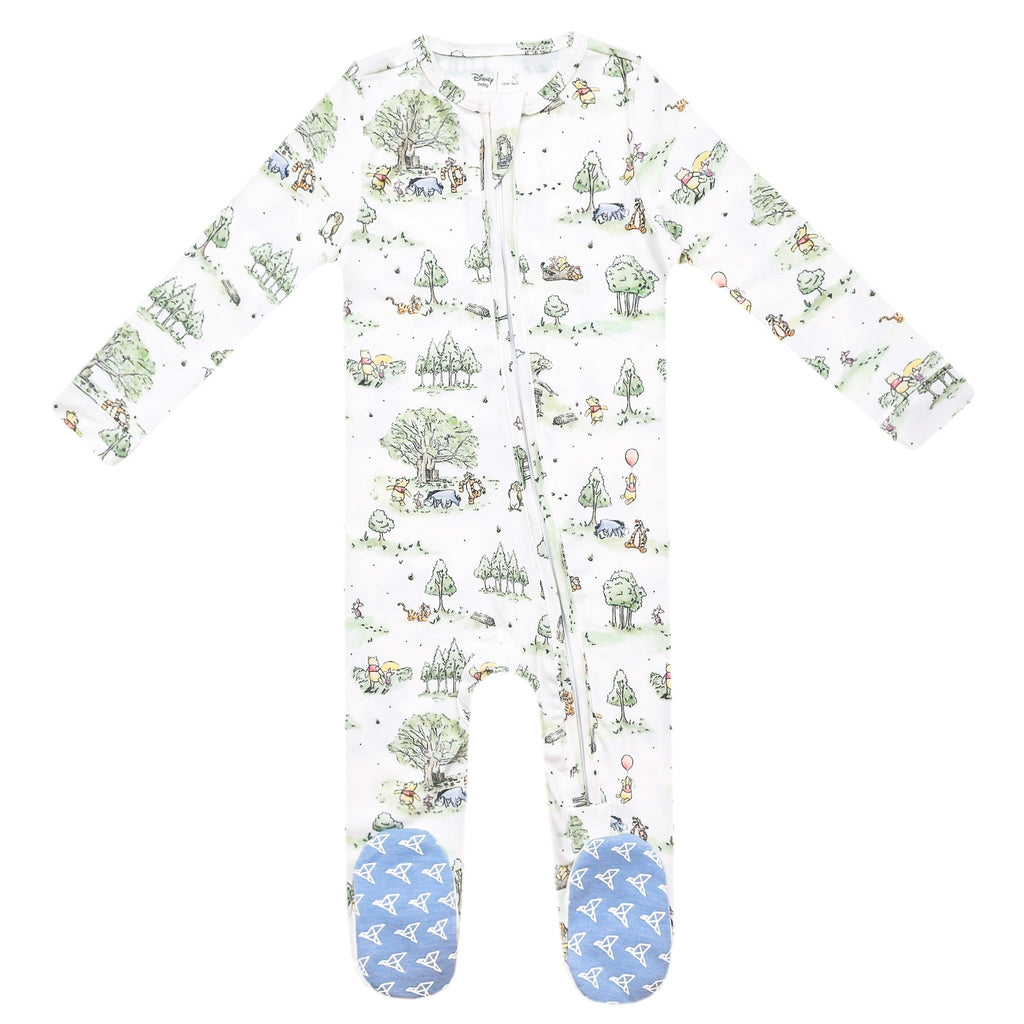 Zip-Up Footie Pajama - Hundred Acre Wood