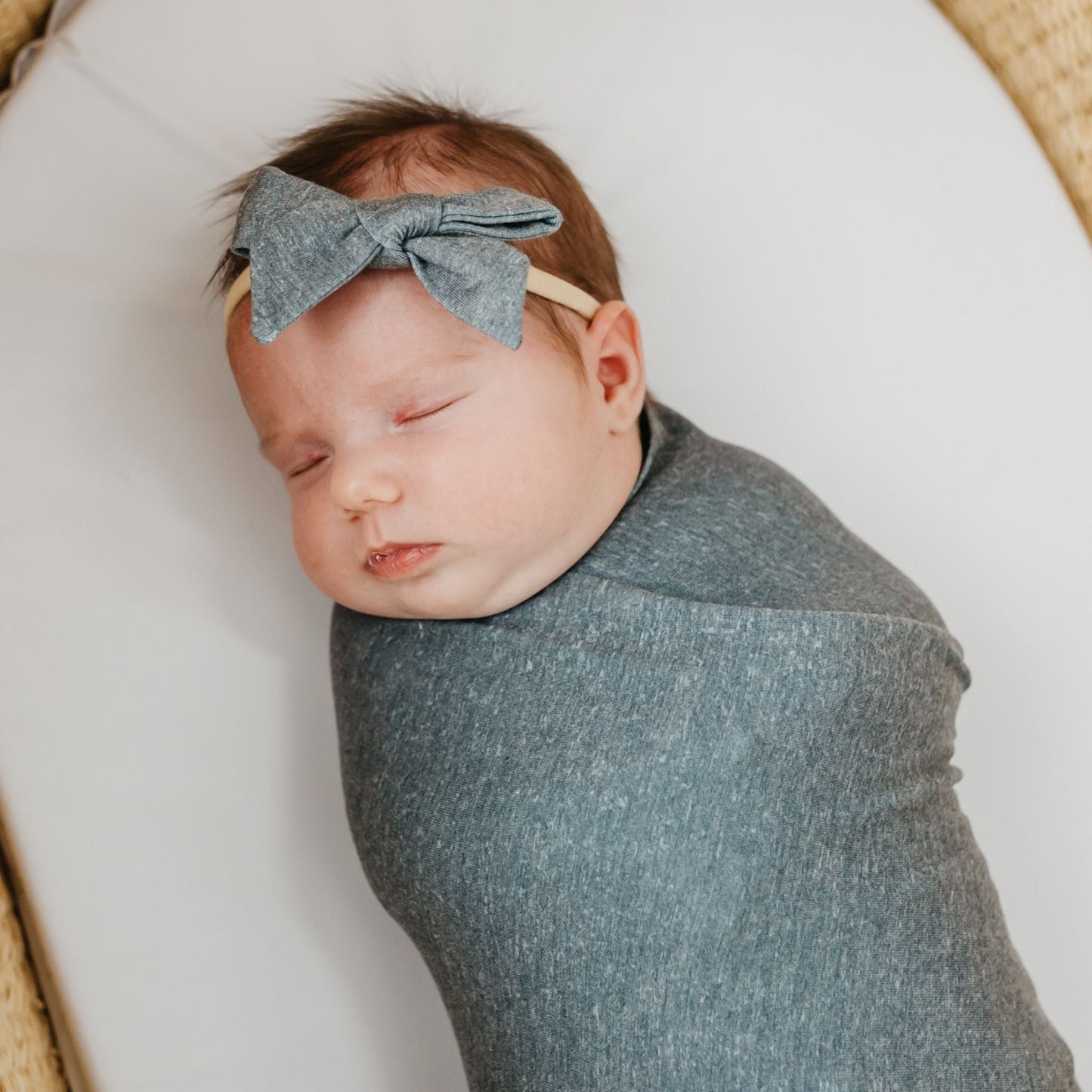 Classic Baby Bow - Slate
