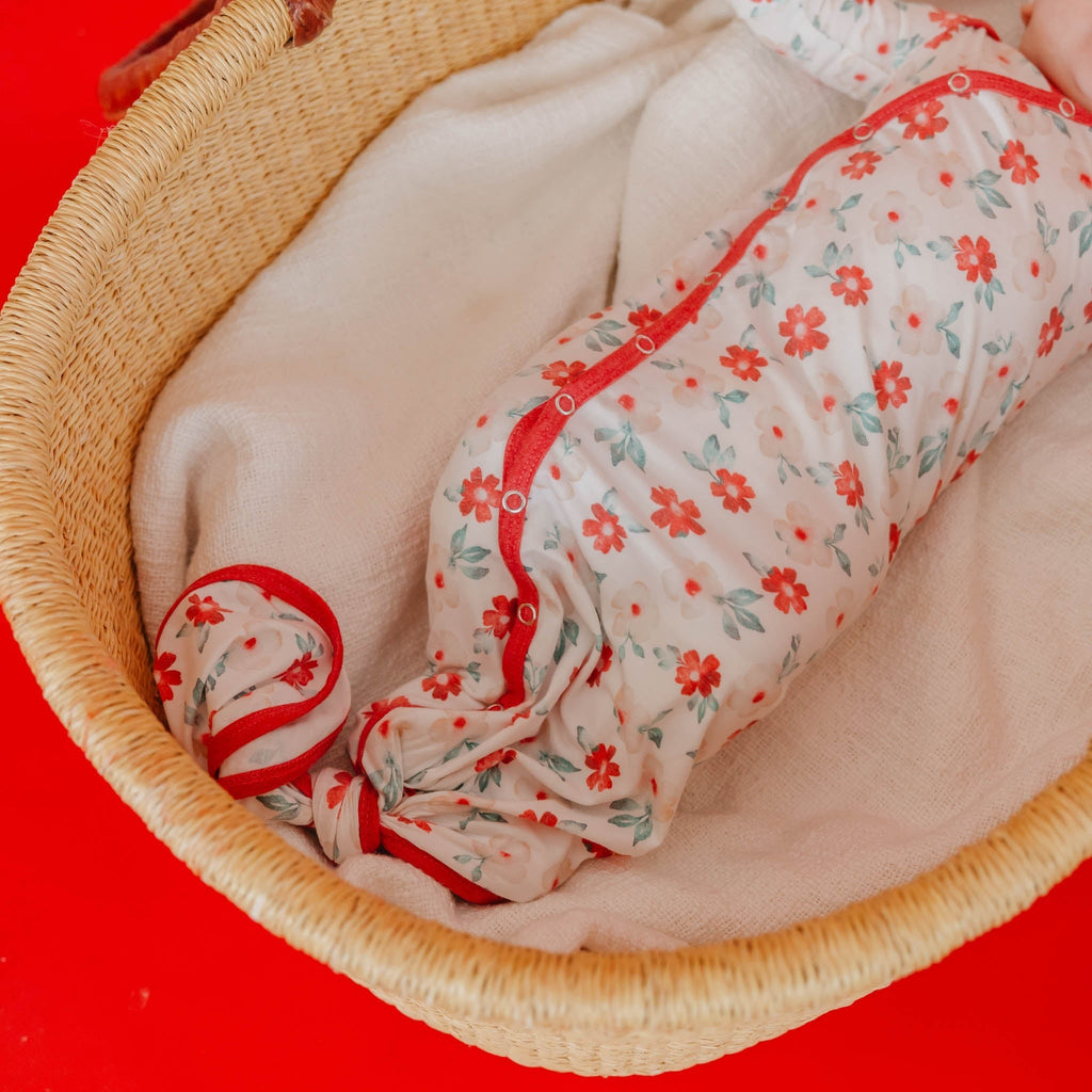 Newborn Knotted Gown - Noel