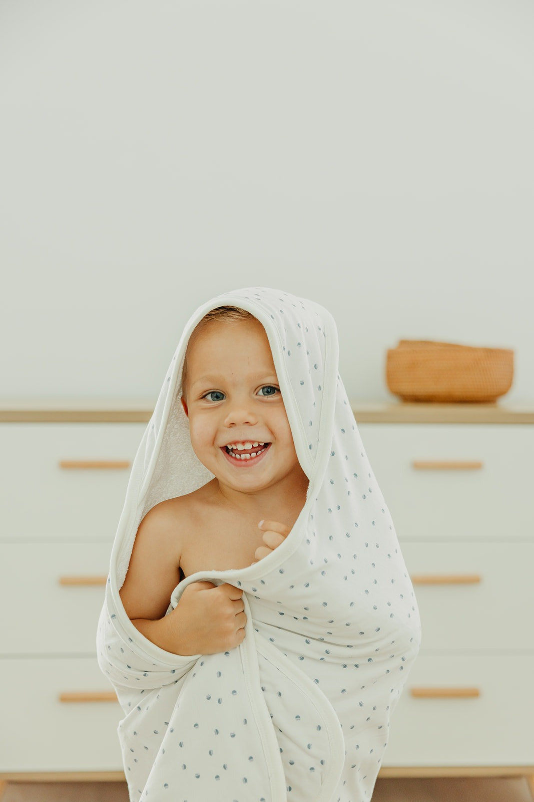 Premium Baby Knit Hooded Towel - Haze