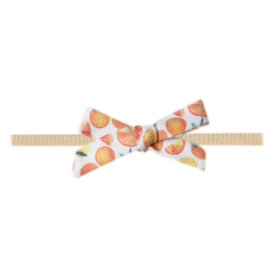 Ribbon Baby Bow - Citrus