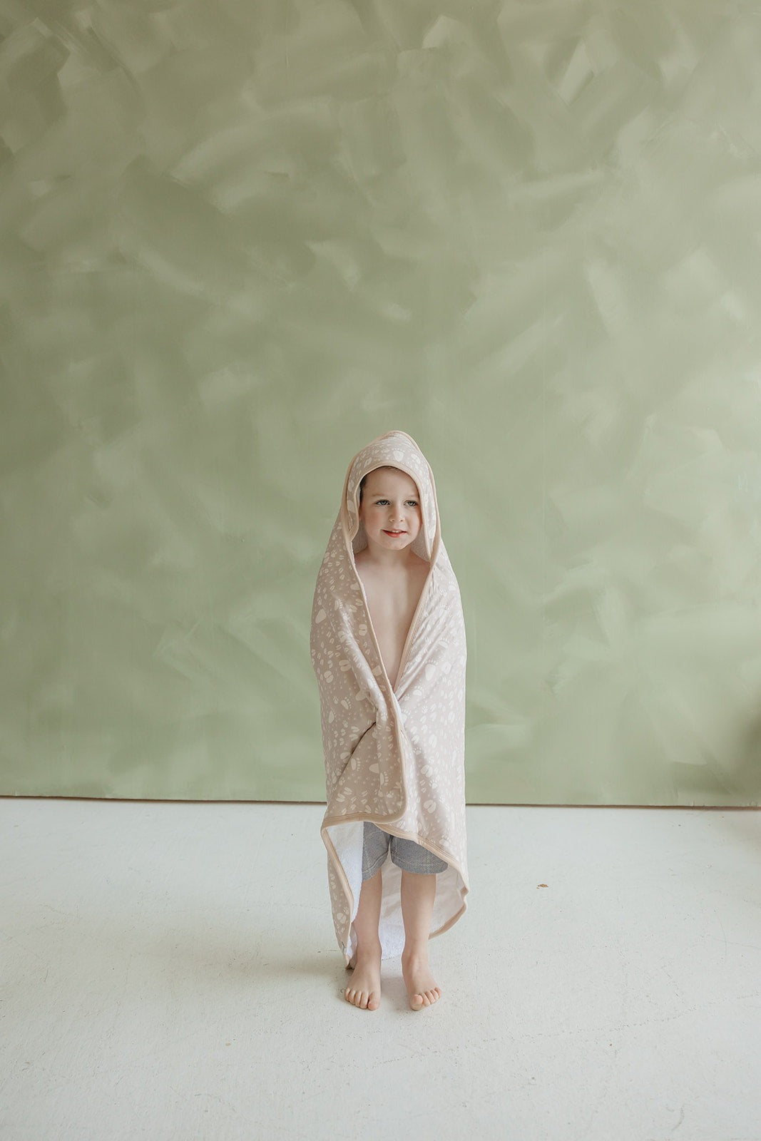 Premium Baby Knit Hooded Towel - Tracker
