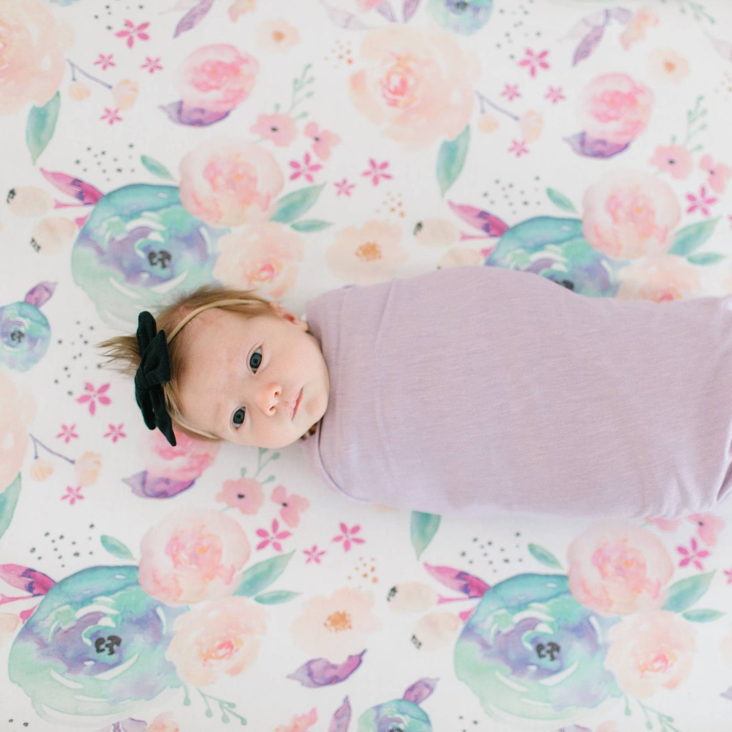 Premium Knit Fitted Crib Sheet - Bloom