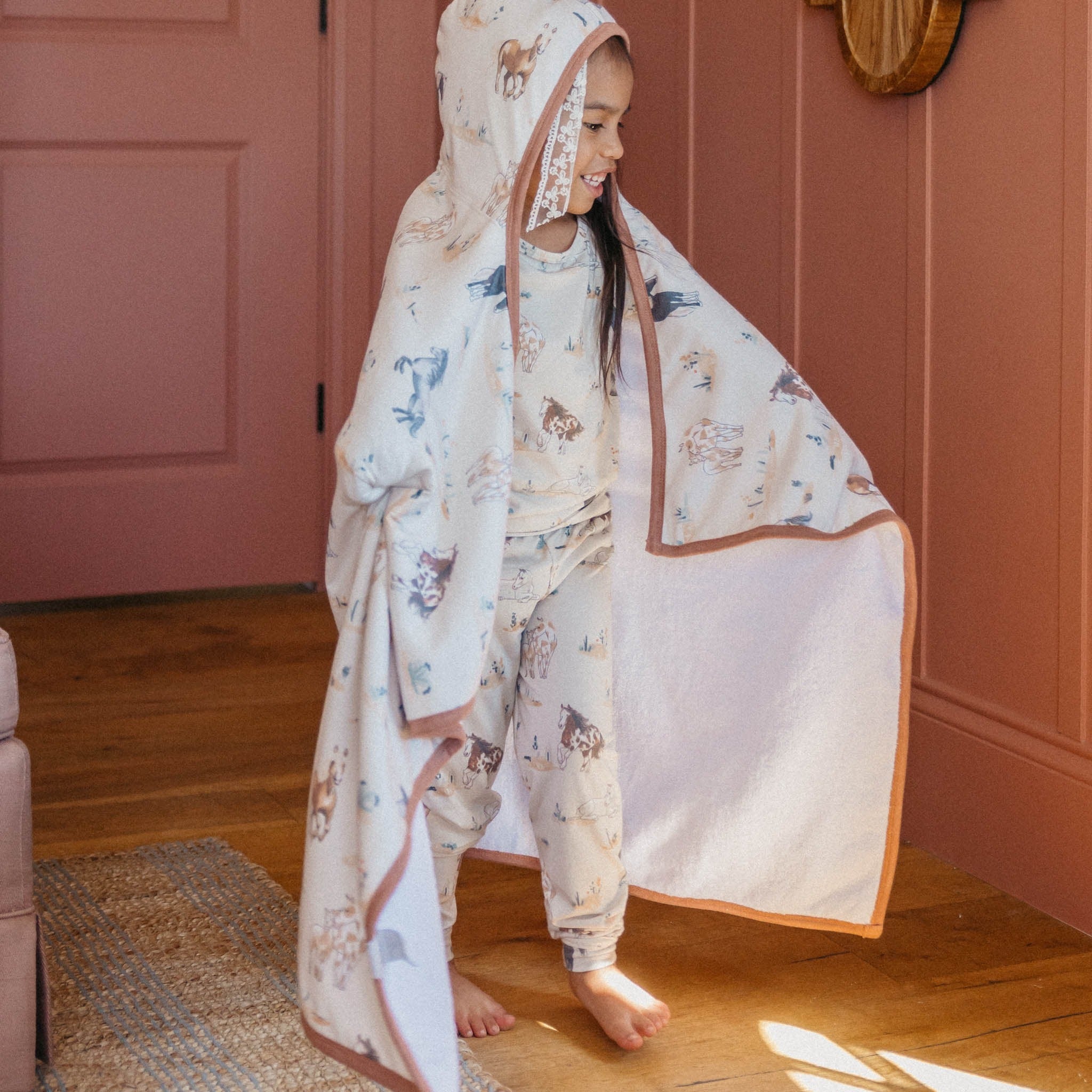 Premium Big Kid Hooded Towel - Montana