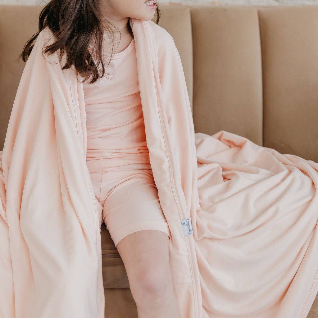 Three-Layer Jumbo Quilt - Blush