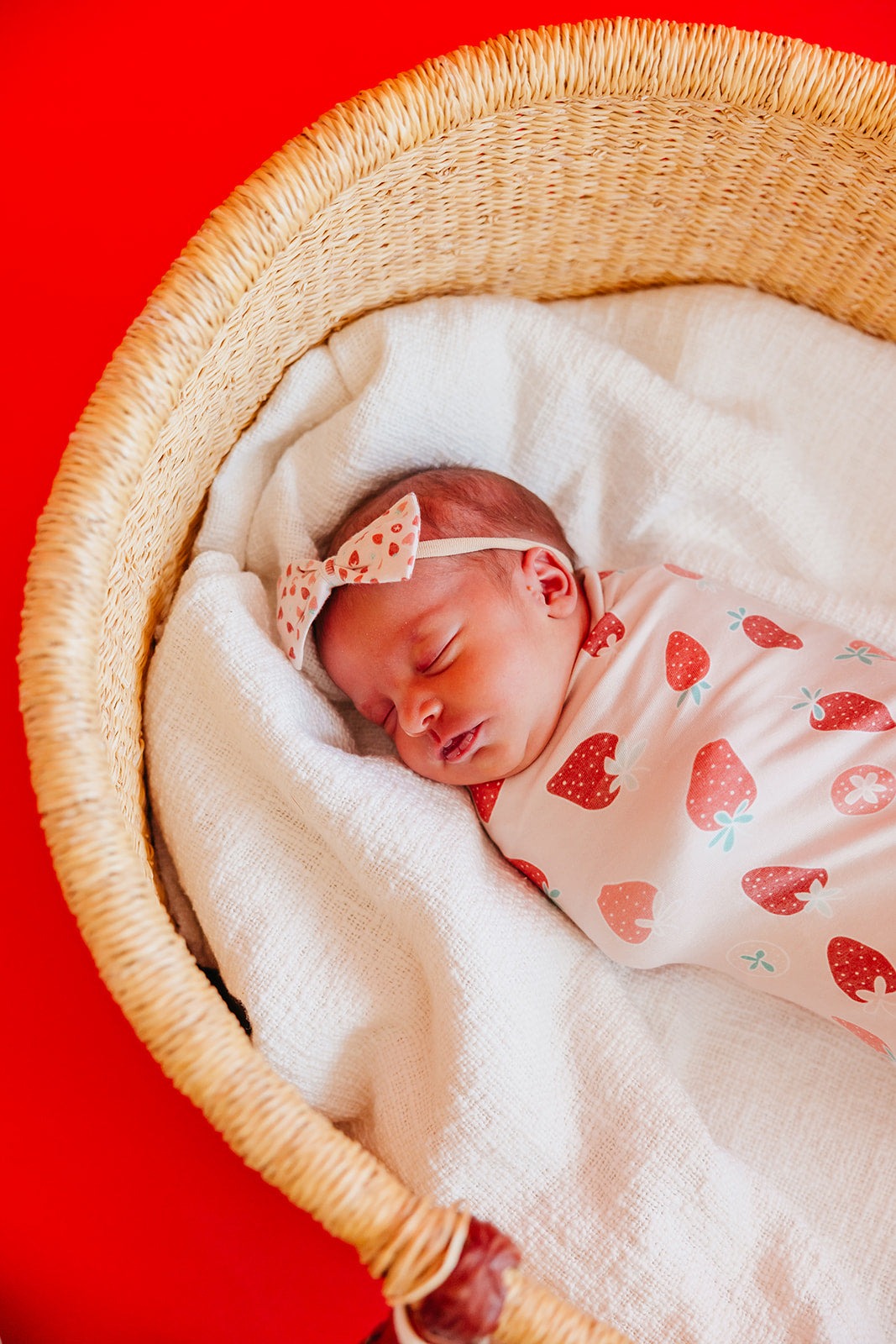Bowtie Baby Bow - Strawberry