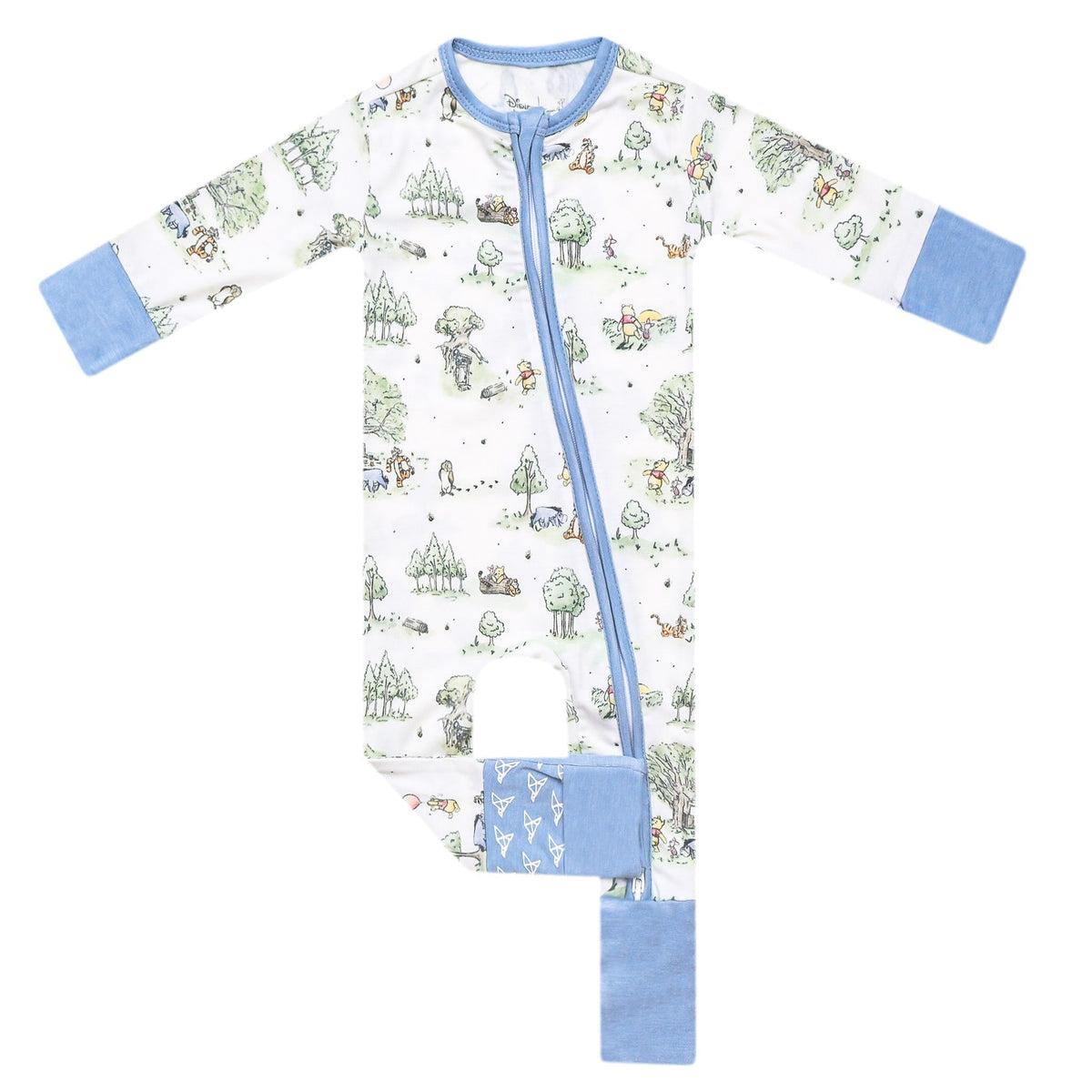 Convertible Zip-Up Footie - Hundred Acre Wood