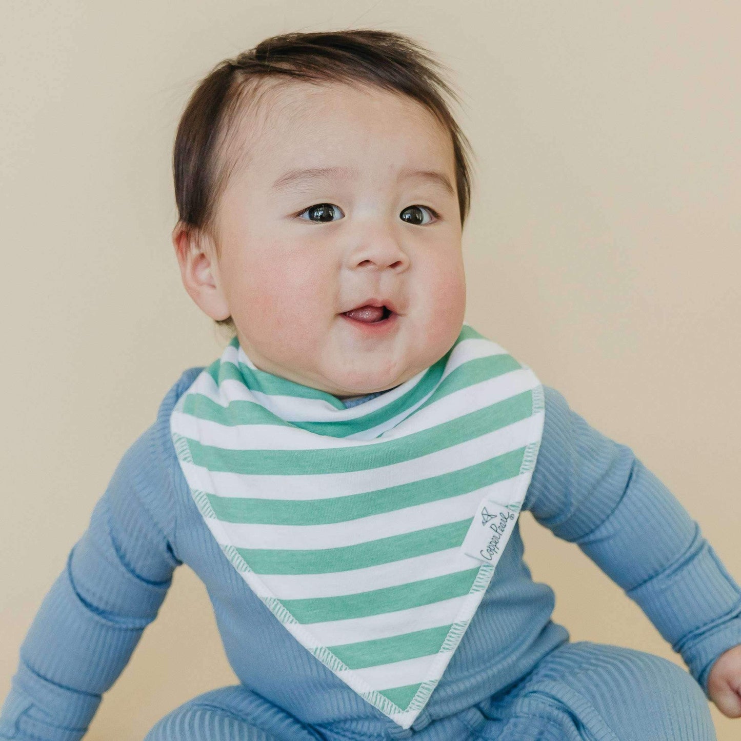 4 Pack Baby Bandana Bibs - Oxford