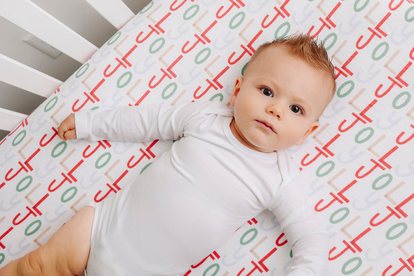 Premium Knit Fitted Crib Sheet - Jolly