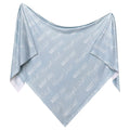 Personalized Baby Name Swaddle Blanket - Cornflower