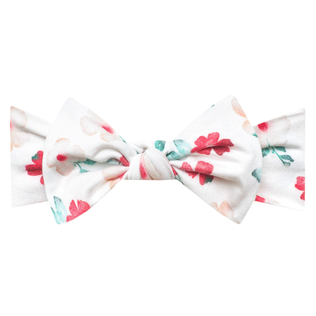 Knit Headband Bow - Noel