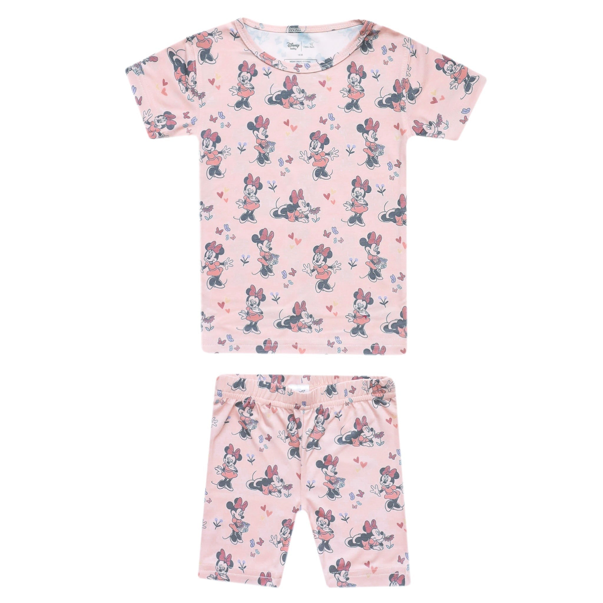 2pc Short Sleeve Pajama Set - Minnie Mouse